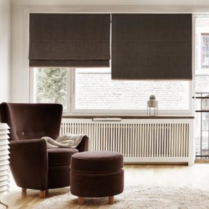 Window blinds are available in different colors and materials